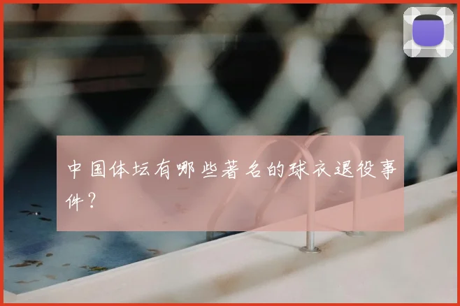 中国体坛有哪些著名的球衣退役事件?